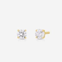Round  Cut   Diamond Stud Earrings