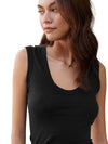 Estina Gauzy  Whisper Classic Tank in Black- Velvet by Graham & Spencer 