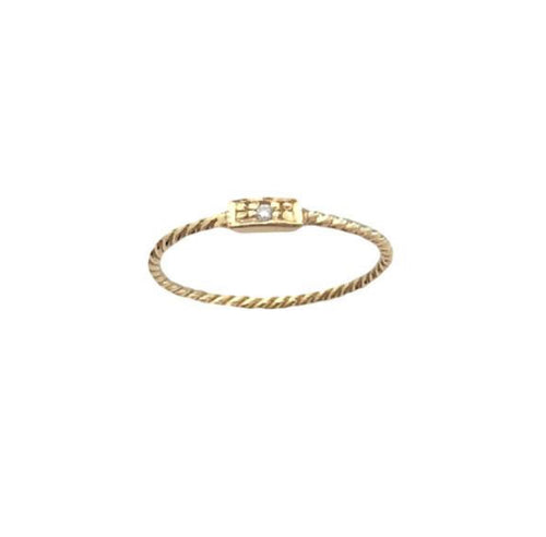 Twisted Rectangle Ring- The Right Hand Gal 