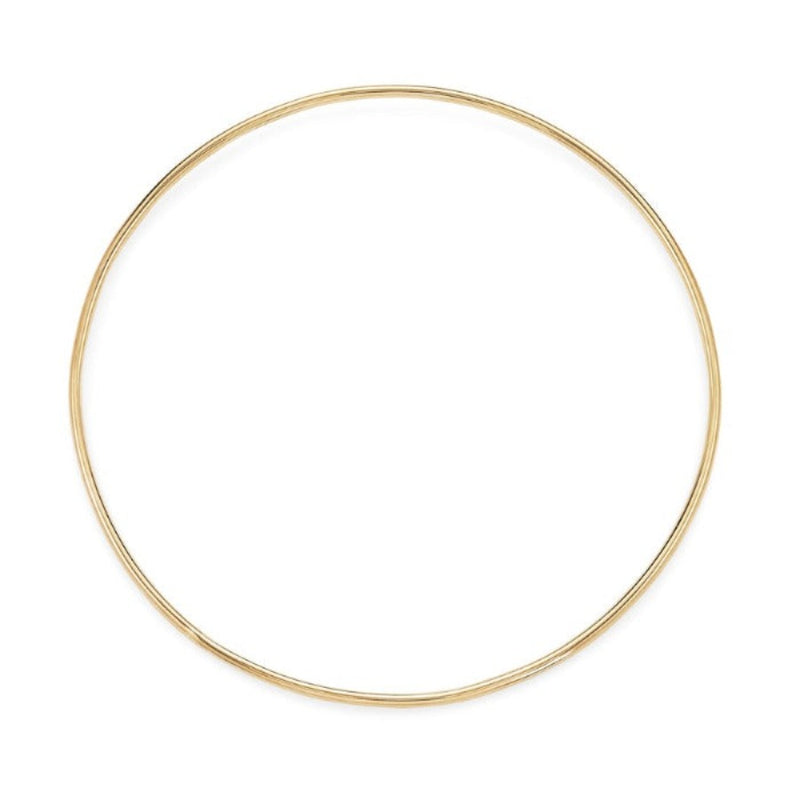 Full Circle Bangle Bracelet in 14 k yellow gold- full view