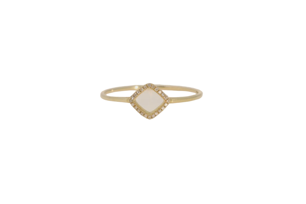 Petite Square Spark Ring