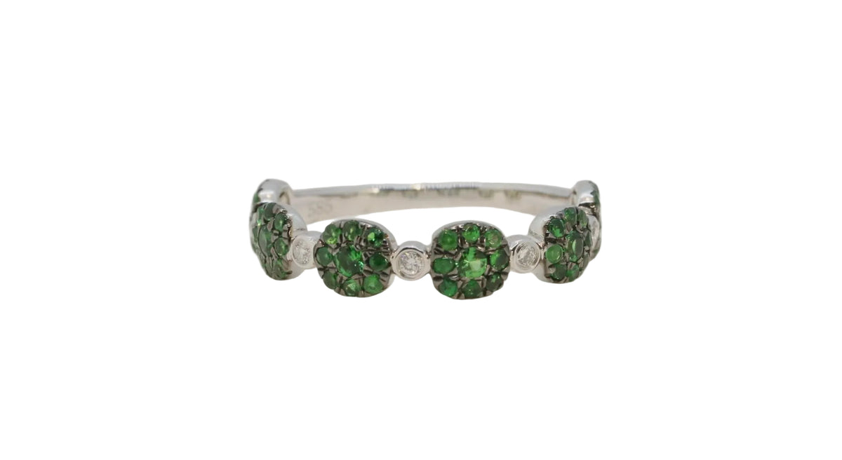 Green Garnets Beauty Ring