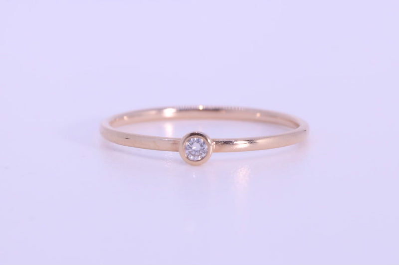 Mini Stud Diamond Ring