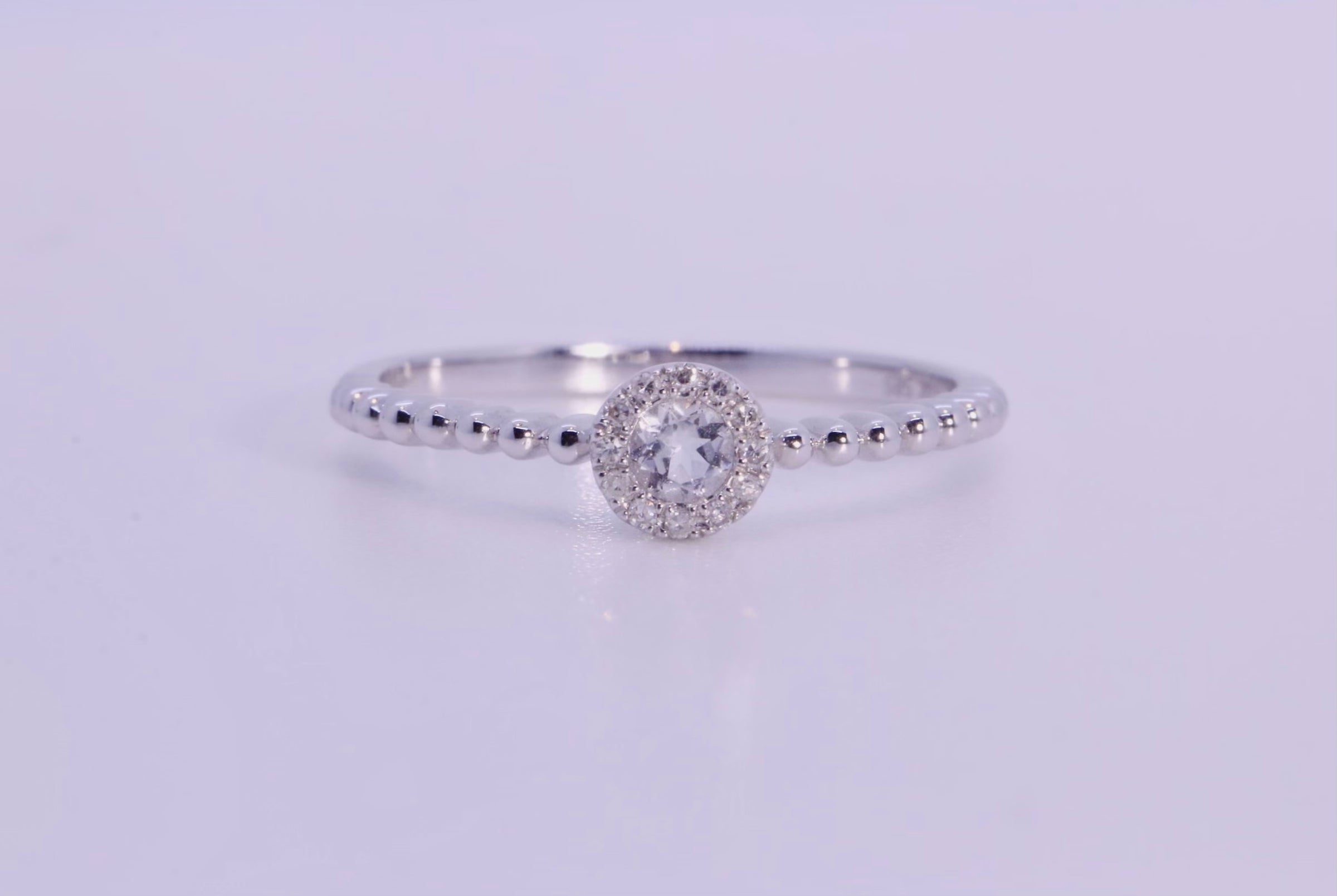 Beaded Birthstone Ring