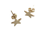 StarStud  Earrings in Yellow Gold-  Side View- The Right Hand Gal 