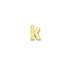  10K Yellow gold small initial charm/ pendent - K