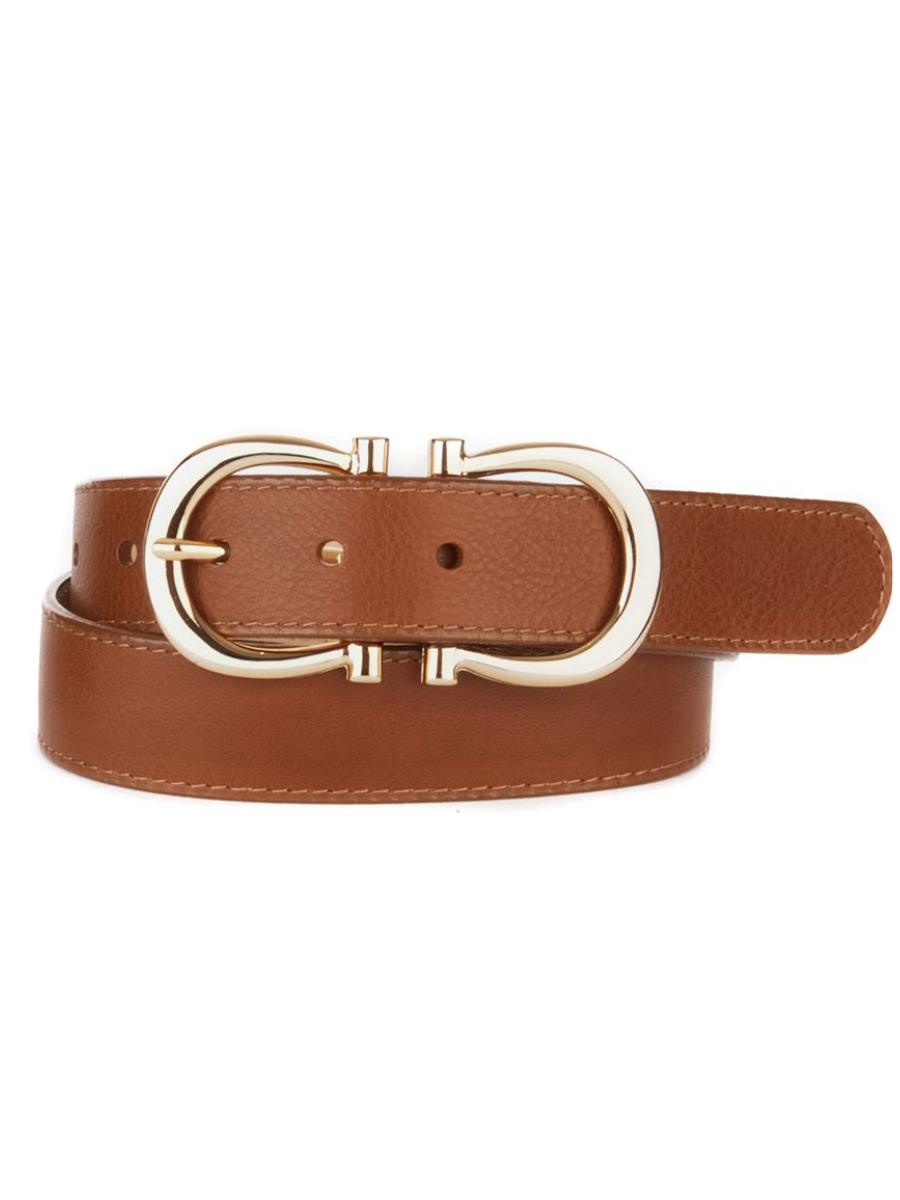 Kairo TanVachetta Belt with Gold tone Buckle  BRAVE Leather 