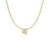 Leo Zodiac  Symbol Necklace Yellow Gold 