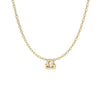 Libra Zodiac  Symbol Necklace Yellow Gold 