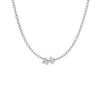 Sagittarius  Zodiac  Symbol Necklace White Gold 