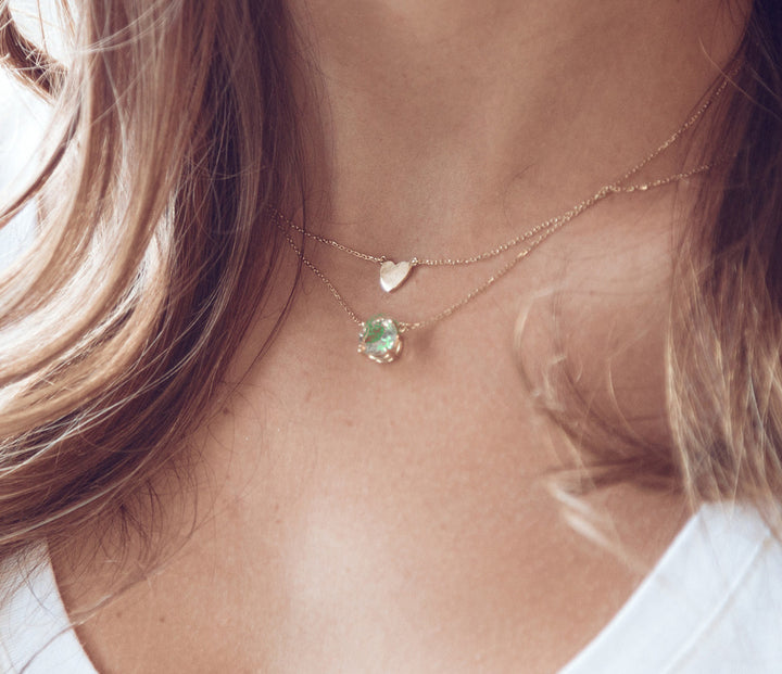 The Right Hand Gal - Gold Baby Heart Necklace