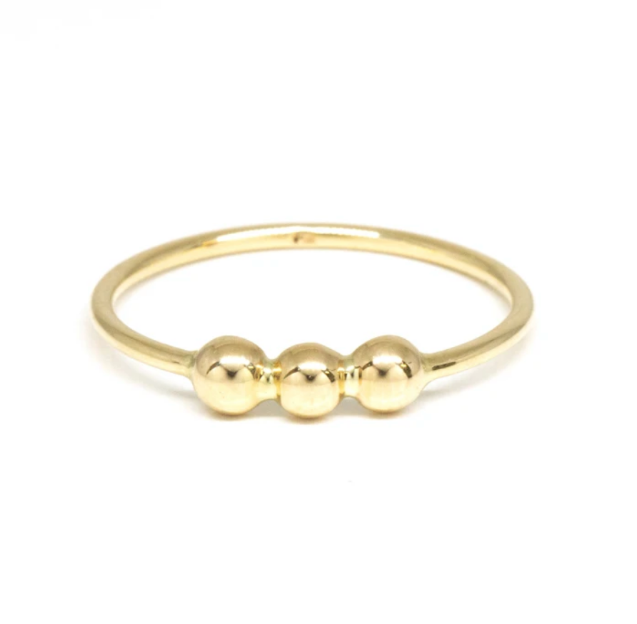 Poppy Finch Gold Bubble Ring