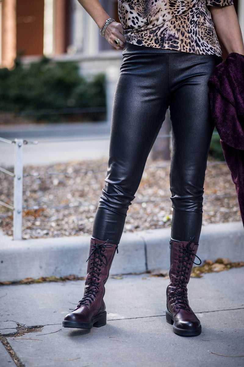Faux Leather Leggings~ Black