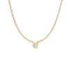 Taurus Zodiac  Symbol Necklace Yellow Gold 