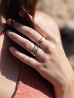 3mm gold Ring in 10K Yellow Gold -English Engraving:  The light within- shown as sracking ring on model 