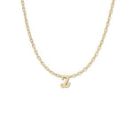 Script Initial Necklace- Yellow Gold –  Z 