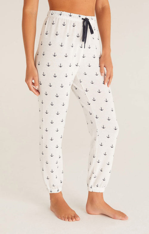 \Nautical Anchor print Lounge Set by Z Supply - Classic Jogger -@ Hickox Jewelers and Lifestyle  