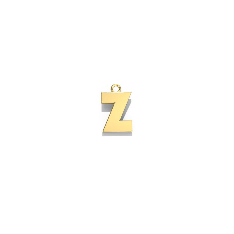 0K Yellow gold small initial charm/ pendent -  Z