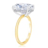 Round Cut Diamond Solitaire  Ring - side view 