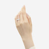 Oval Cut Eternity Band on Model 