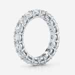 Round Cut Eternity Band side view close up 