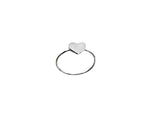 Closed Heart White Gold Ring - The Right Hand Gal 
