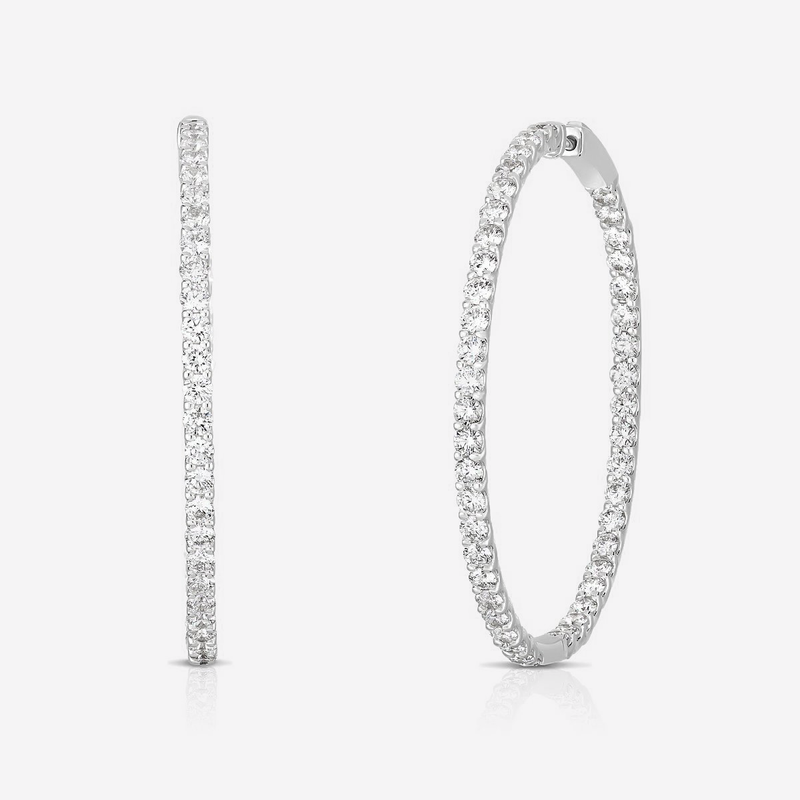 Diamond Eternity Hoops