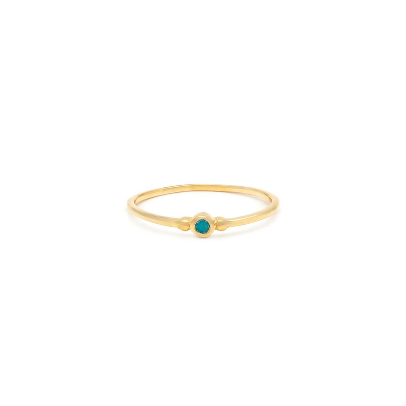 Leah Alexandra ~Isla Ring Turquoise- full front view 
