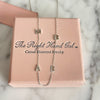 The Meghan Mini Initial Necklace in White Gold with  4 Initials - The Right Hand Gal 