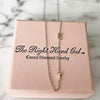 The Meghan Mini Initial Necklace in White Gold with 2 Initials - The Right Hand Gal