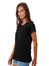 Tilly Original Slub Crew Neck Tee in Black 