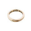 ZAHAVA~'The Light Within' 3mm Ring sculpted in 10k Yellow Gold with Ancient Aramaic Engraving: All you are seeking