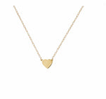 Baby Heart Necklace in Yellow Gold - The Right Hand Gal
