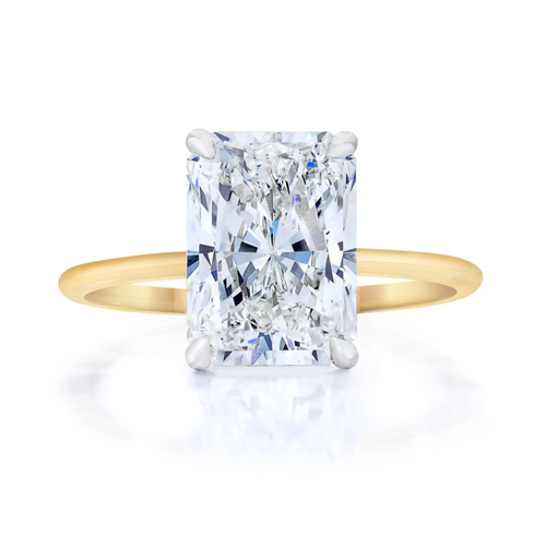 Radiance Cut Diamond Solitaire  Ring